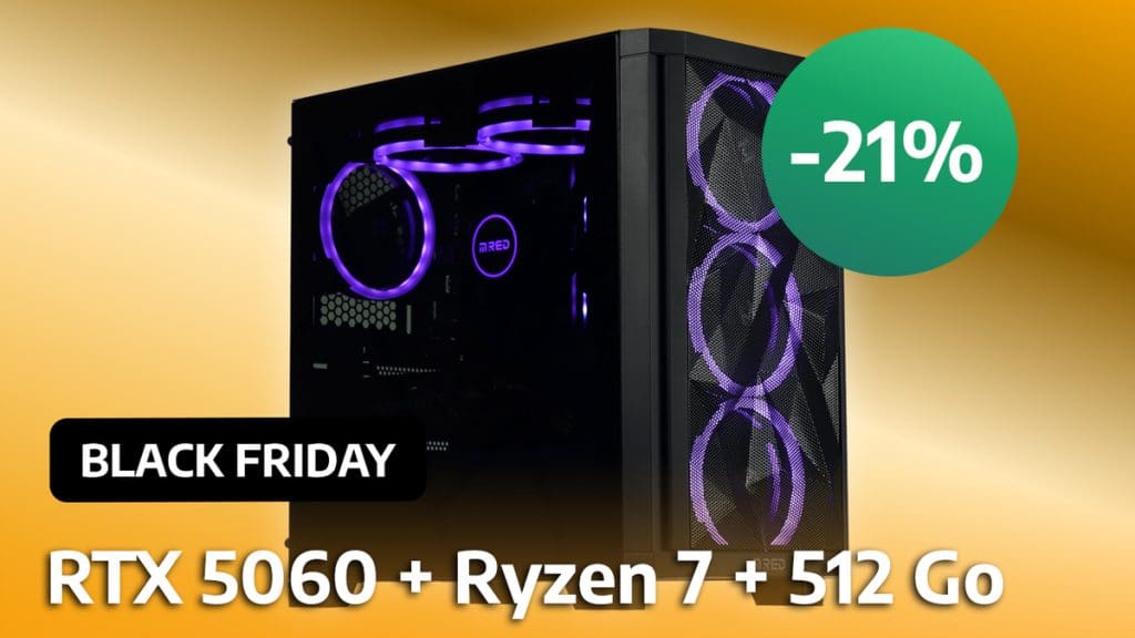 Cette tour RTX 5060 voit son prix chuter de 33 %, une opportunité rare pour monter son PC soi-même