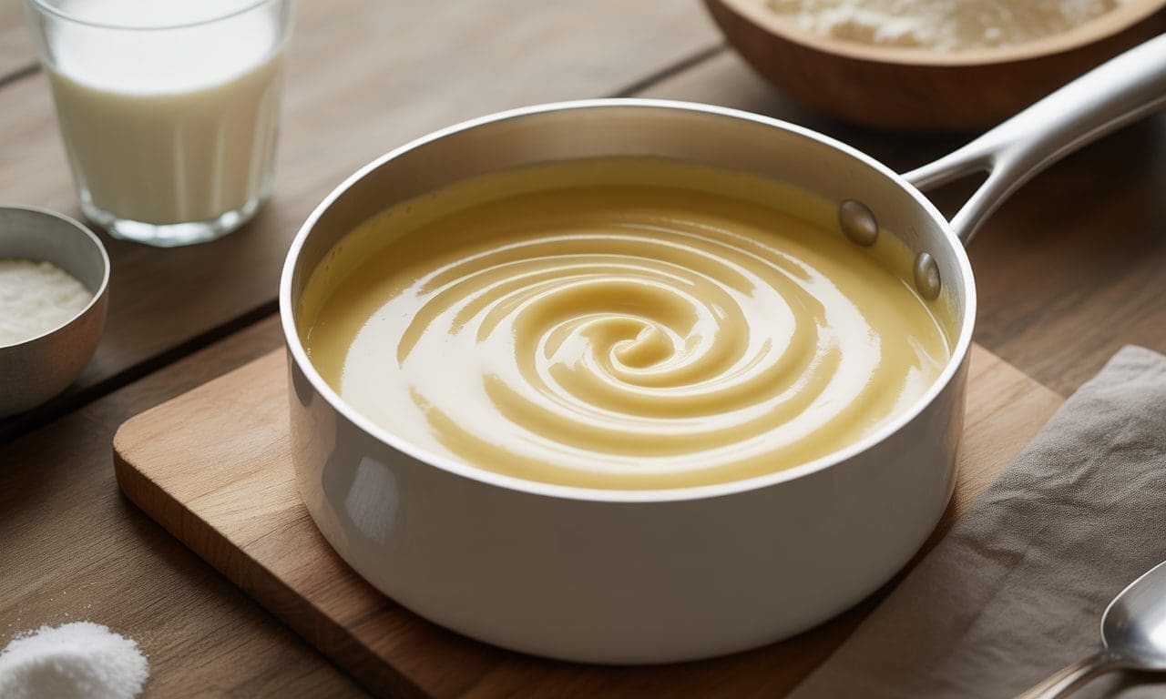 découvrez une recette ultra rapide de béchamel sans beurre, onctueuse et légère, idéale pour toutes vos préparations culinaires.
