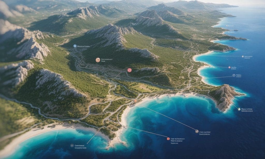 Carte interactive de Corse : comment choisir la meilleure pour préparer votre road-trip
