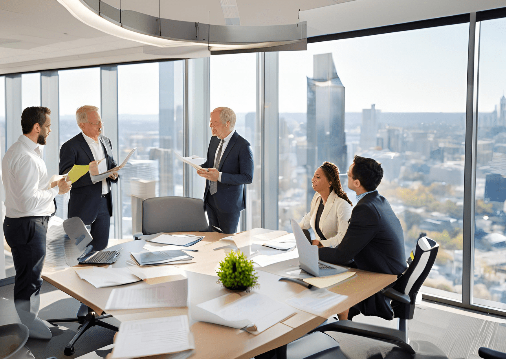personnes salle de réunion