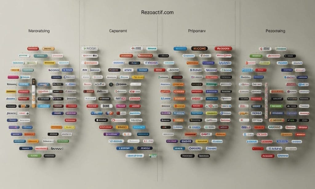 Liste des marques Rezoactif.com : panorama organisé par catégories et popularité