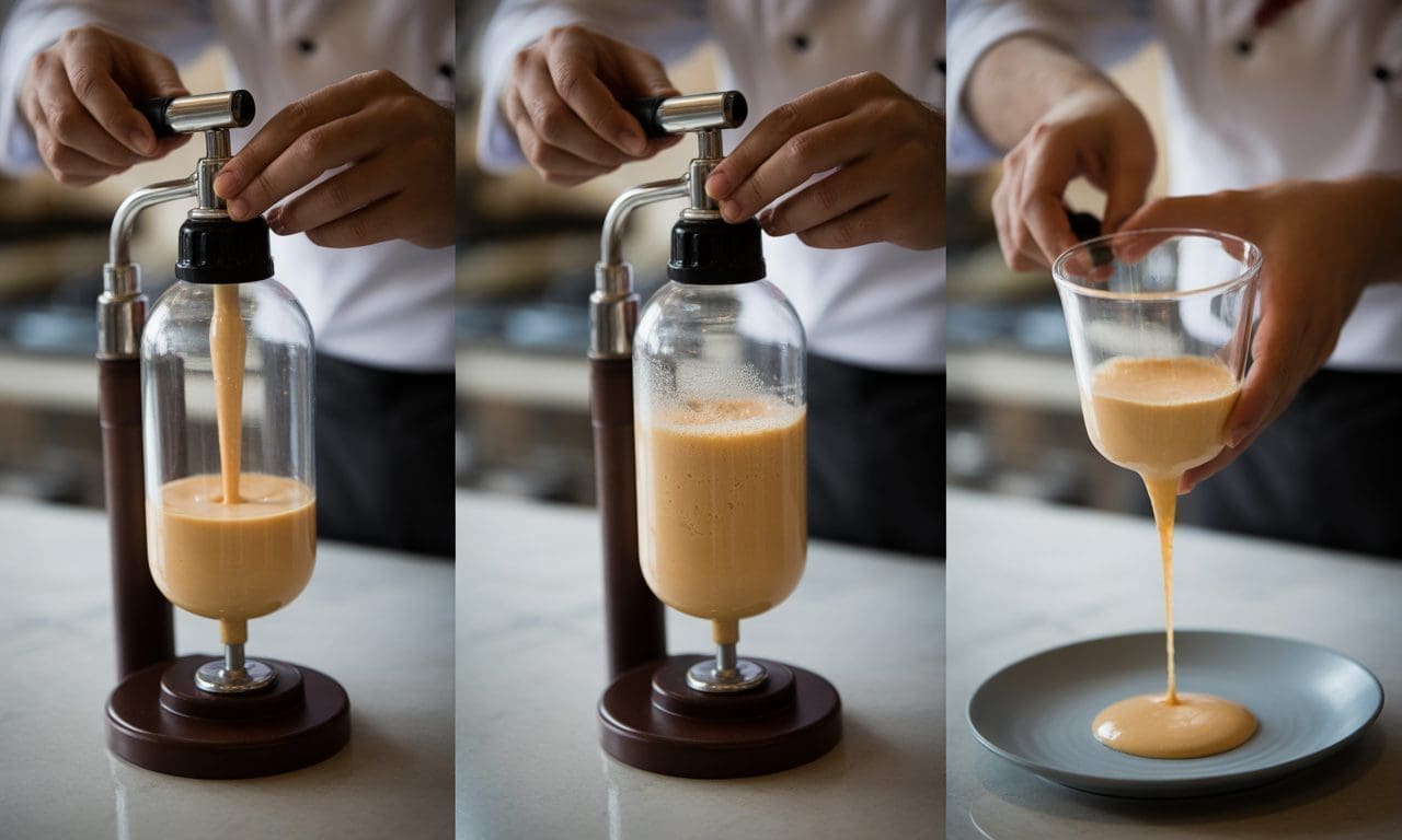 apprenez à maîtriser l'espuma au siphon étape par étape grâce à notre guide complet, pour des préparations légères et aériennes réussies à chaque fois.