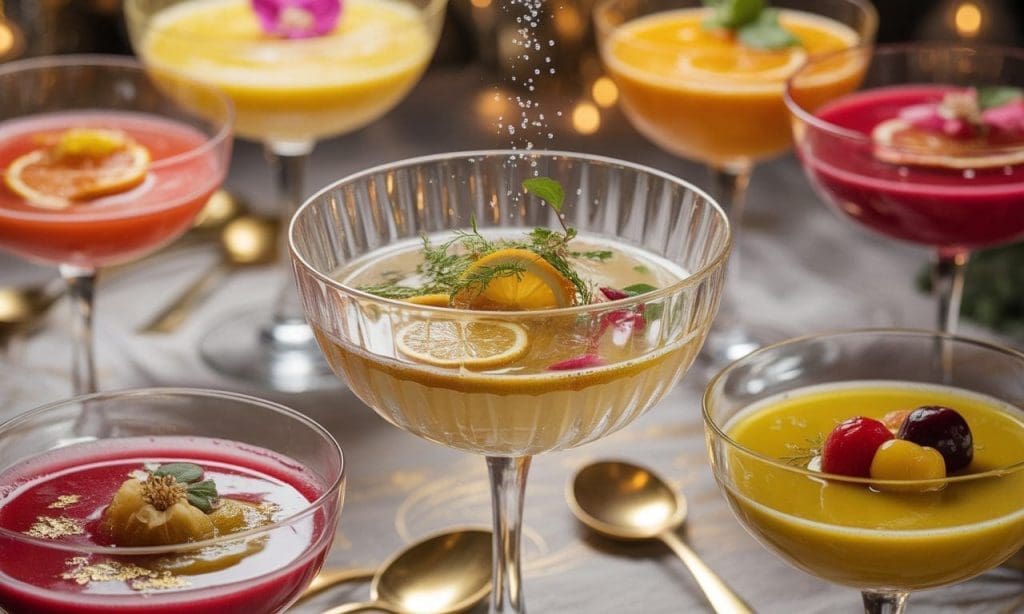 Soupe de champagne traditionnelle et variantes festives