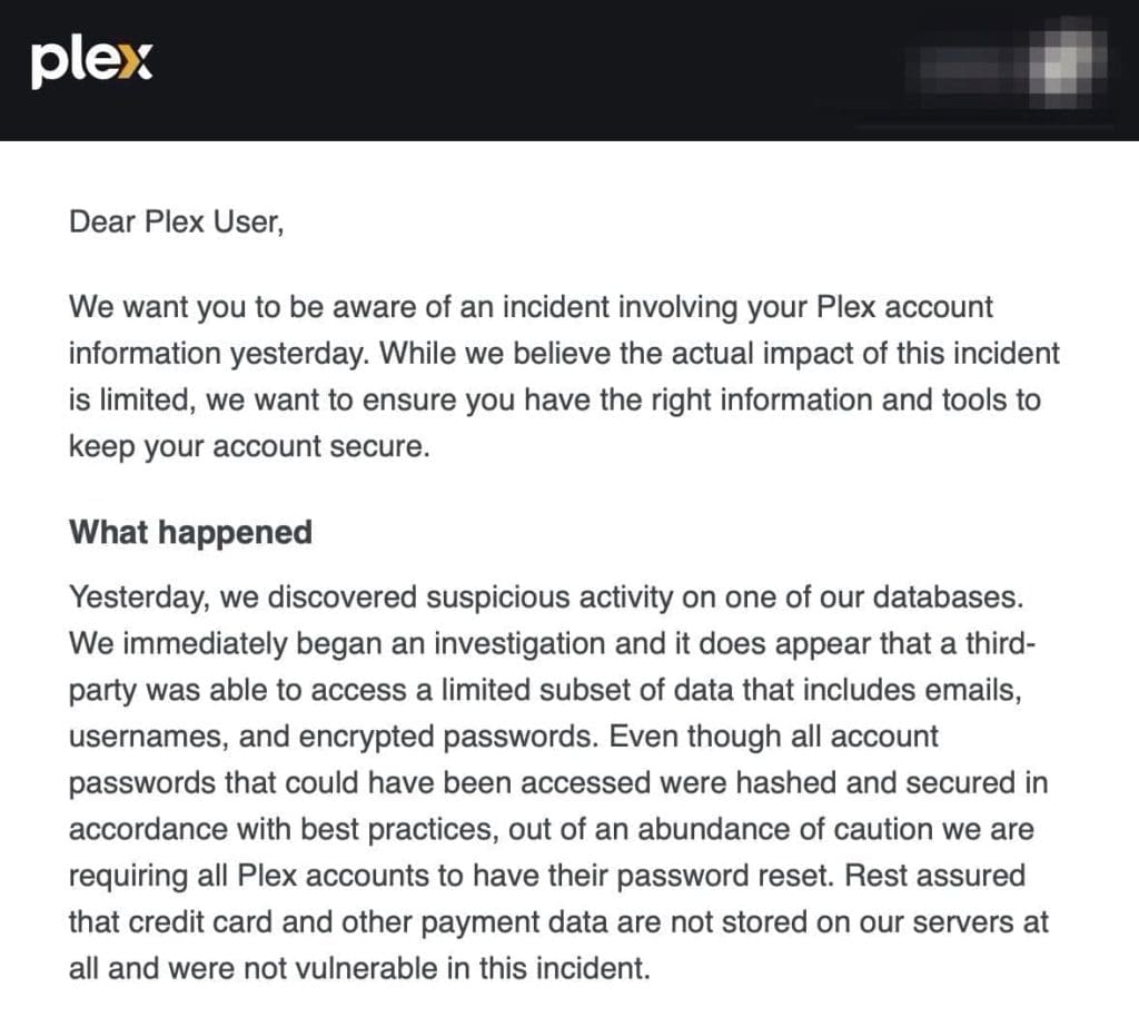 Plex en alerte : millions de comptes potentiellement compromis, modifiez votre mot de passe sans attendre !