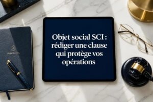 Rédaction de la clause d'objet social dans les statuts d'une SCI